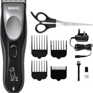 Wahl Rechargeable Pet Clipper Kit, Dog Clippers, Cordless Dog Grooming Kit, Pet Hair Trimmer Set, Low Noise and Vibration, Grooming Pets at Home, Ergonomic Design, Precision Ground Blade