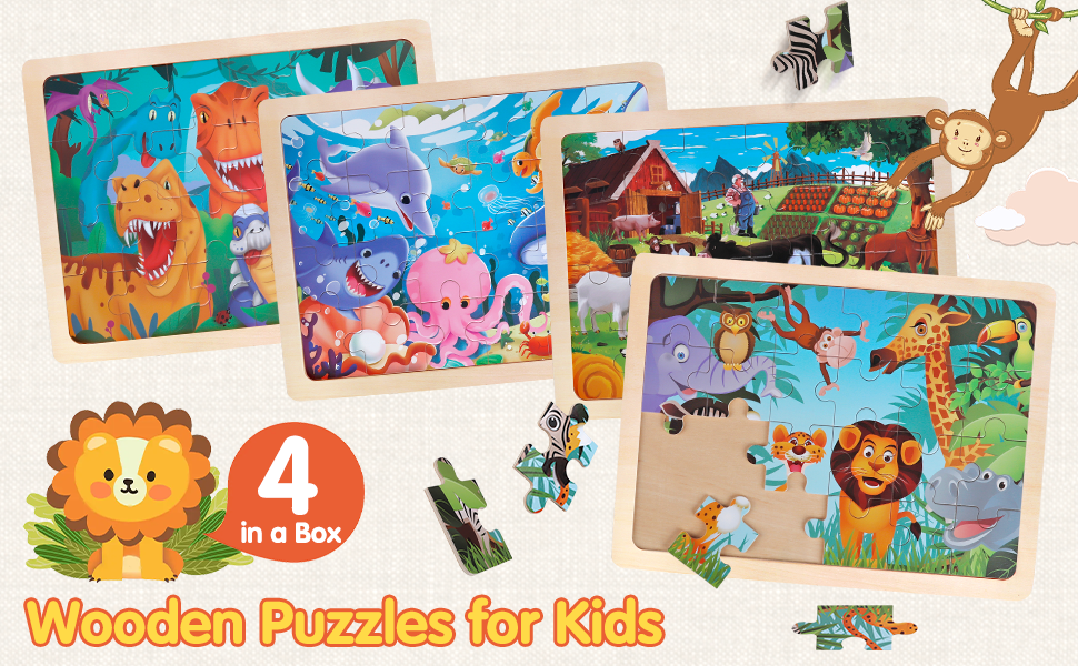 Jigsaw Puzzles Wooden Puzzles for Kids