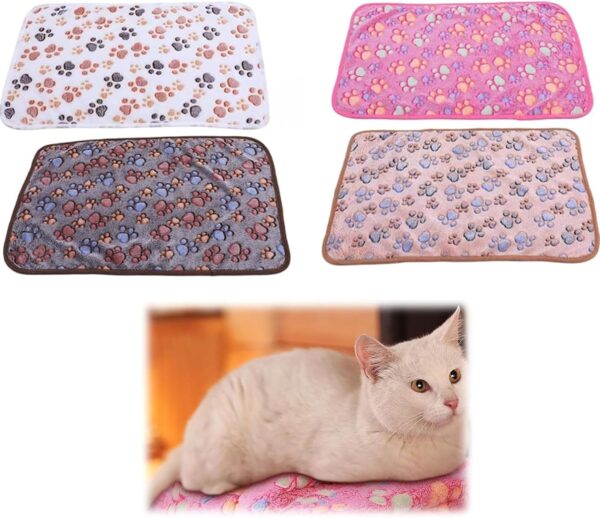 YSBCNK Washable Dog Blanket Small - 40x60cm Waterproof Blanket for Puppy and Medium Cats, Patterned Pet Throw Blankets Protect Bed and Couch Sofa with Soft Plush, Washable, Warm And Cozy Pet Blankets