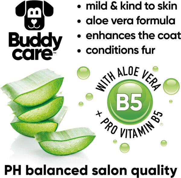 Tropical Dog Shampoo by Buddycare | Deep Cleansing Shampoo for Dogs | Tropical Scented | With Aloe Vera and Pro Vitamin B5 (500ml) - Image 4