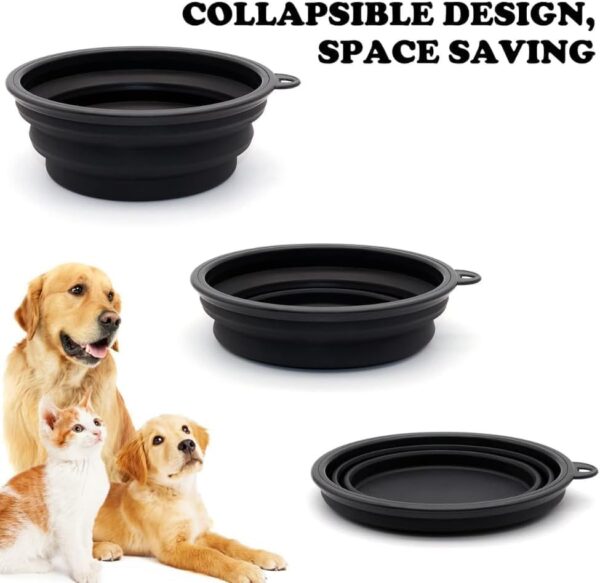 Foldable Dog Bowls - Collapsible Dog Water Bowl for Travel and Outdoor Activities - Dog Accessories for Water on the Go - Image 3