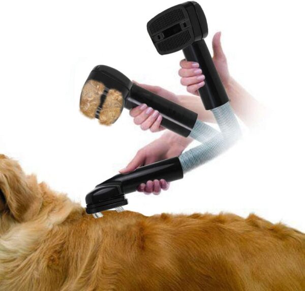 SPARES2GO Universal Dog Grooming Brush Vacuum Cleaner Pet Hair Tool (32 & 35mm) - Image 2