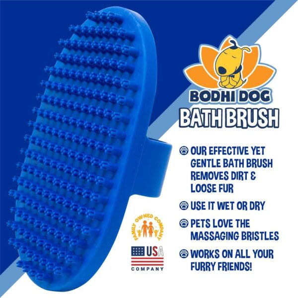 NEW Grooming Pet Shampoo Brush | Soothing Massage Rubber Bristles Curry Comb for Dogs & Cats Washing | Professional Quality - Image 3