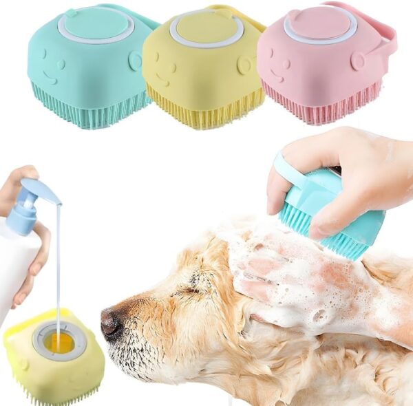 Dog Brush,Dog Brushes for Grooming,Dog Grooming Brush,Dog Comb,Dog Bath Brush,Puppy Brush,Undercoat Rake Dog,Dog Hair Brush,Dog Brush for Short Hair (Pink) - Image 4