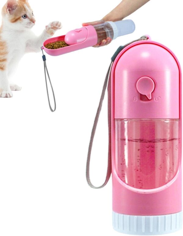 Fowybe Travel Dog Water Bottle Dispenser | Multi Function Pet Drinking Feeder - Pet Feeding Supplies for Cats Dogs Rabbits Walking Hiking Road Trip - Image 8