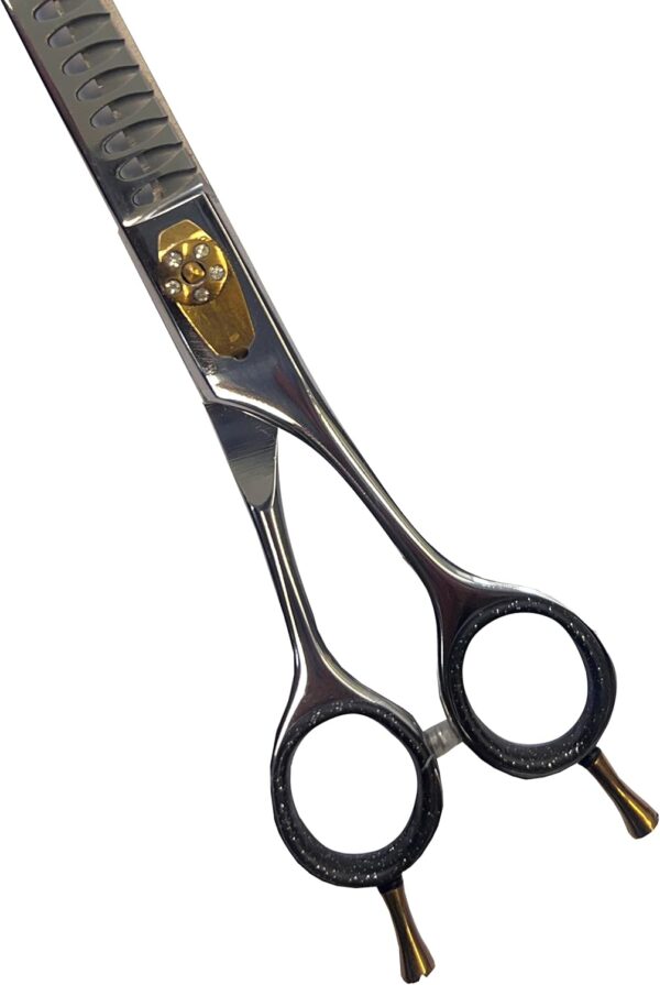 8.5 inch Professional Pet Grooming Chunker Scissors for Dog Cat and More Pets - Steel Straight, Thinning & Chunker Shears (CH00101) - Image 2