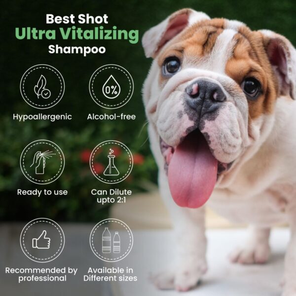 Best Shot Ultra Wash Too Shampoo with Pet Coat Release Technology, Coat and Skincare Product for Dogs and Cats, Quick-Rinsing, 1 Gallon - Image 4