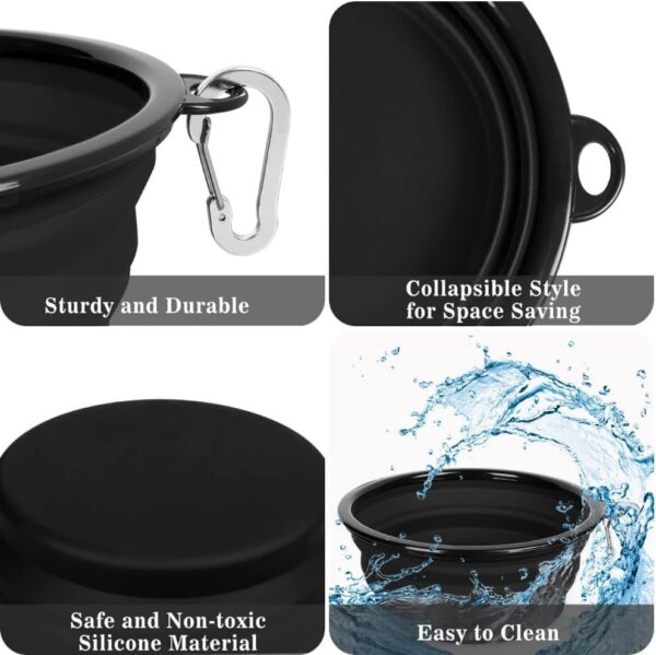 Foldable Dog Bowls - Collapsible Dog Water Bowl for Travel and Outdoor Activities - Dog Accessories for Water on the Go - Image 6