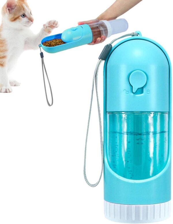 Fowybe Travel Dog Water Bottle Dispenser,Multi Function Pet Drinking Feeder - Pet Feeding and Drinking Supplies for Cats Dogs Outdoor Walking Hiking Traveling - Image 6