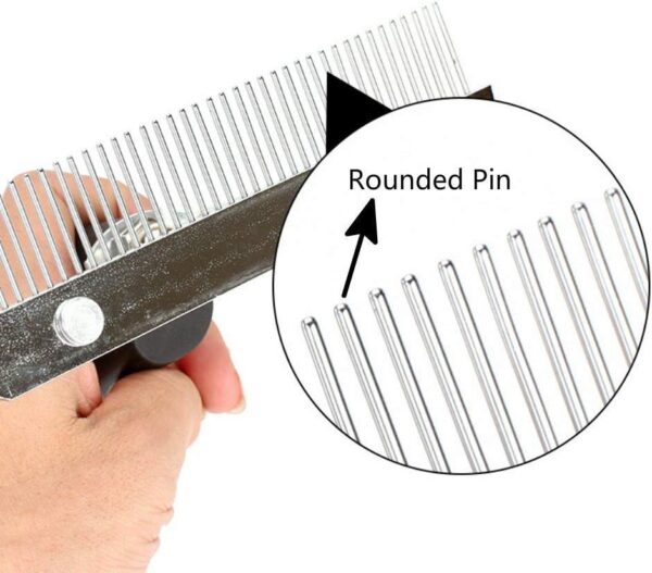 ASOCEA Pet Dog Grooming Extra-Large Rake Comb Deshedding Tool Beauty Comb For Medium Large Dogs German Shepherd Golden Retriever Husky - Image 3