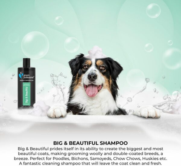 GROOM PROFESSIONAL Big & Beautiful Volumising Dog Shampoo - Deep Cleansing Shampoo for Dogs - Adds Volume to Coat - Perfect for Woolly or Thick-Coated Breeds - Contains Wheat Protein, 450ml - Image 2