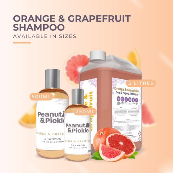 Peanut & Pickle - Orange & Grapefruit Dog & Puppy Shampoo - Cleansing for All Breeds - Gentle Care & Fresh Fragrance – 5L - Image 6