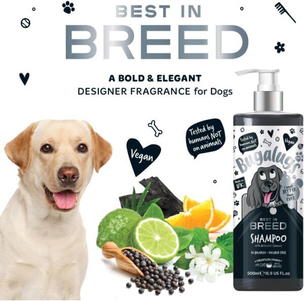 BUGALUGS Breed Dog Shampoo dog grooming shampoo products for smelly dogs with designer scent, best puppy shampoo, shampoo conditioner, Vegan pet shampoo professional (Shampoo 500ml) - Image 4