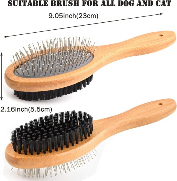 Dog Brush Grooming,Dog Brushes Double Sided Pin and Bristle Soft Cat Puppy Pet Hair Brush for Short and Long Haired - Image 6