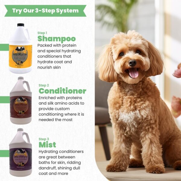 Best Shot Ultra Wash Too Shampoo with Pet Coat Release Technology, Coat and Skincare Product for Dogs and Cats, Quick-Rinsing, 1 Gallon - Image 3