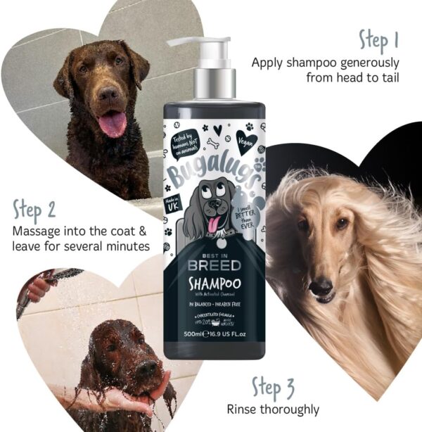 BUGALUGS Breed Dog Shampoo dog grooming shampoo products for smelly dogs with designer scent, best puppy shampoo, shampoo conditioner, Vegan pet shampoo professional (Shampoo 500ml) - Image 6