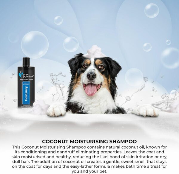 GROOM PROFESSIONAL Coconut Moisturising Dog Shampoo - Soothing Dog Shampoo for Itchy Skin - Sensitive Shampoo for Dogs - Nourishes & Restores Coat - For Smelly Dogs, 1 Litre - Image 2