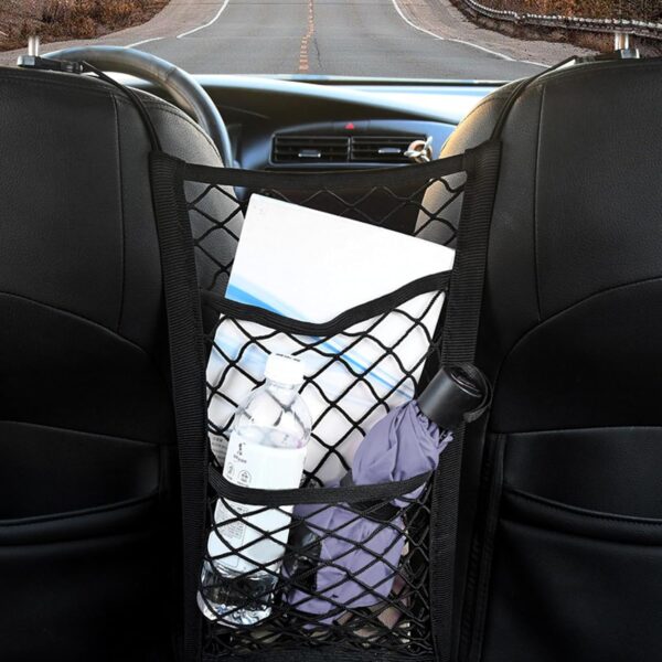 ZHUGULIALI Car Dog Guard Pet Barrier Dog Car Net Barrier Pet Dog Car Barrier Pet Car Mesh Fence Retractable Storage Bag Pet Dogs Car Driving Accessories Safety Travel 3 Layer Pet Dogs Car Driving - Image 4