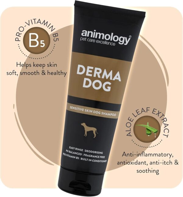 Animology Derma Dog Fragrance Free Mild Dog Shampoo 250ml - Image 4