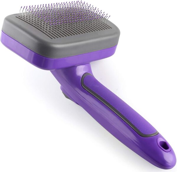 Hertzko Self Cleaning Slicker Brush - Ultimate Cat and Dog Grooming Solution - Ideal for Shedding, Short and Long Haired Cats and Dogs - Perfect Pet Hair Brush for Grooming and Brushing Needs - Image 6