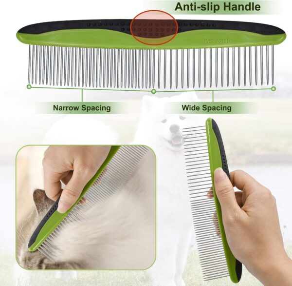 Dogs Knot Remover Rake, Dematting Comb for Dog - Pets Brushes for Grooming Long/Heavy Hair Dogs and Cats, Removes Loose Undercoat, Knots, and Angled Hair - Image 6