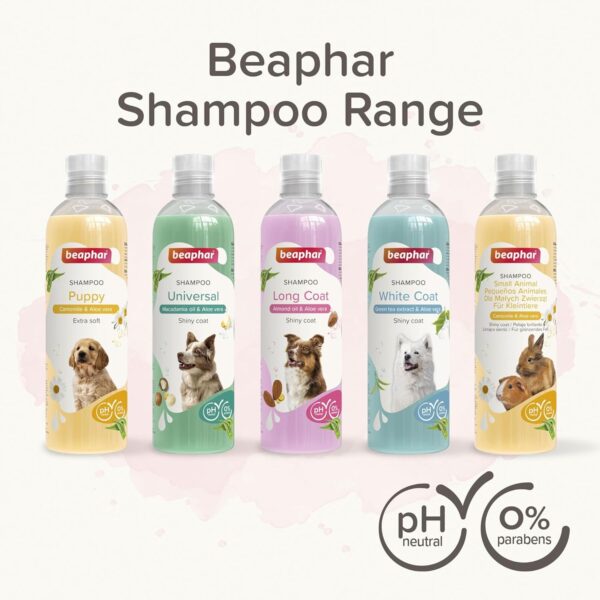 Beaphar Long Coat Dog Shampoo, Enriched with Almond oil & Aloe vera, Specifically Formulated For Long Coats, Anti-Tangle Action, Vegan, Mild & pH Neutral, For Fresh, Clean, Shiny Coats, 250 ml - Image 7