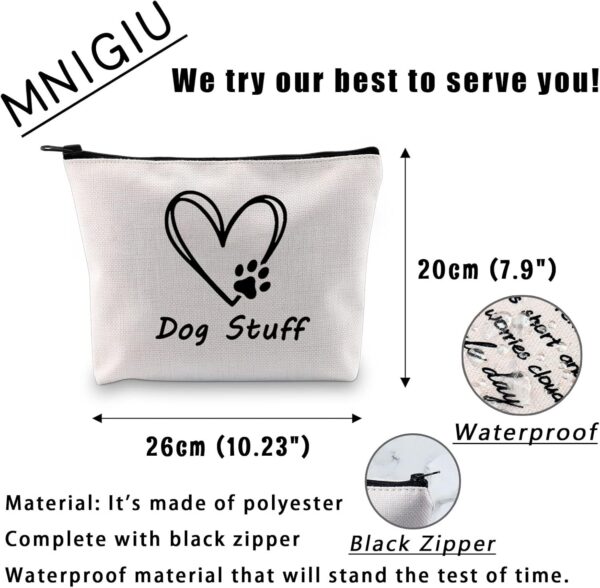 MNIGIU Dog Things Bag Dog Stuff Bag New Puppy Gift Pet Lover Gift Dog Mom Gift Dog Lover Gift Doggie Travel Bag, Dog Stuff - Image 2