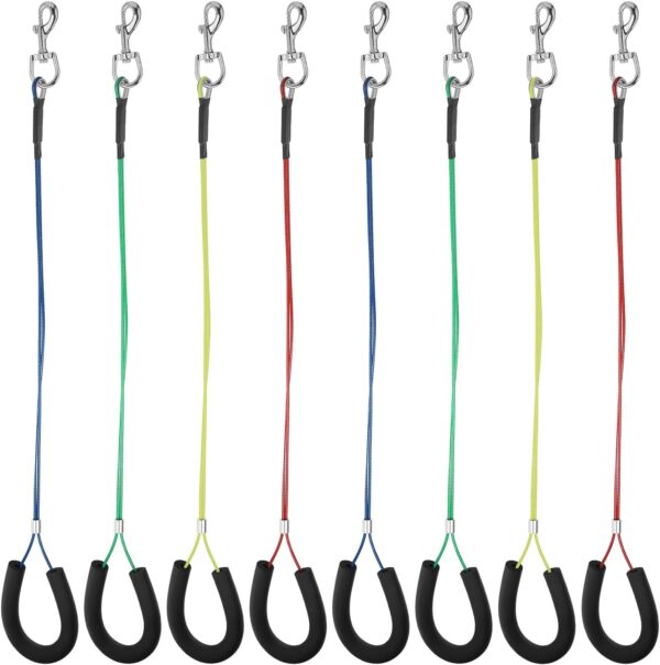 8 Pcs Dog Grooming Loop Noose, Dog Grooming Restraint Loop Grooming Loops for Dogs Groomers Long Noose for Grooming Pet Grooming Table Dog Bath Tub Pet Bathtub Medium Large Small Dog Bathing Station