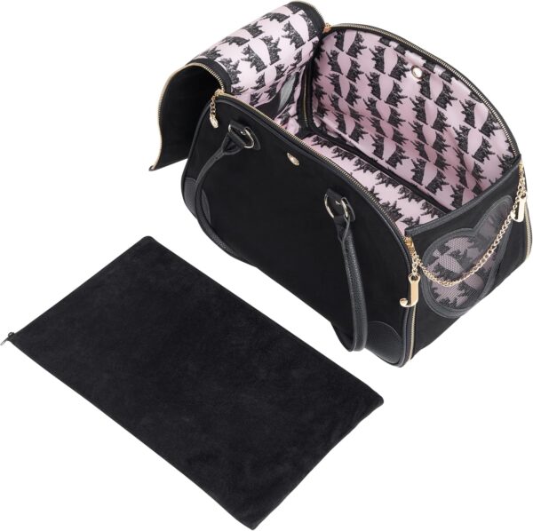 Juicy Couture Give Me Treats Pet Carrier - Stylish Black Travel Bag for Small Dogs and Cats - Image 6