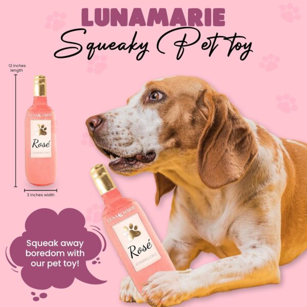 LunaMarie - Luxury Pet Spa Gift Set | Boujee Essentials Massage Brush, Shampoo, Paw Balm, Wine Toy, Hemp Oil, Premium Bandana, Bath Bombs, Thoughtful Gift for Pet Owners, Dog Gift Box (Large Breed) - Image 8