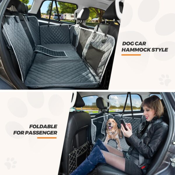 ANOSOSPECIAL Back Seat Extender,Dog Car Seat Cover,Waterproof Pet Hammock Travel Bed,Durable Camping Air Mattress,Non Inflatable Car Bed Mattress Easy Clean for Car SUV Truck (Grey) - Image 6