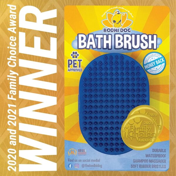 NEW Grooming Pet Shampoo Brush | Soothing Massage Rubber Bristles Curry Comb for Dogs & Cats Washing | Professional Quality - Image 2