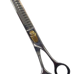 8.5 inch Professional Pet Grooming Chunker Scissors for Dog Cat and More Pets - Steel Straight, Thinning & Chunker Shears (CH00101)