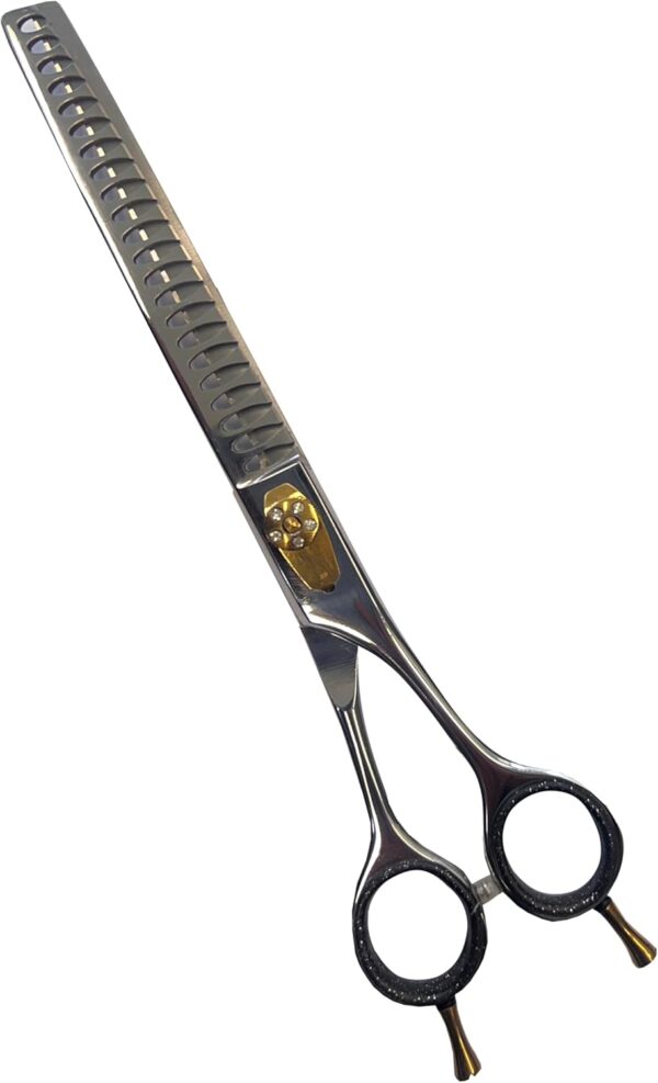 8.5 inch Professional Pet Grooming Chunker Scissors for Dog Cat and More Pets - Steel Straight, Thinning & Chunker Shears (CH00101)