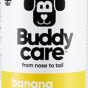 Banana Dog Shampoo by Buddycare | Deep Cleansing Shampoo for Dogs | Banana Scented | With Aloe Vera and Pro Vitamin B5 (500ml)