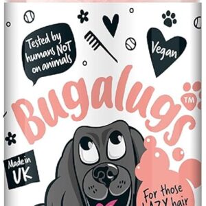 Bugalugs No Rinse Papaya & Coconut Dog Shampoo - Luxury 2 in 1 dog Dry shampoo & conditioner - odour eliminator natural shampoo with dog perfume quick shower for pets