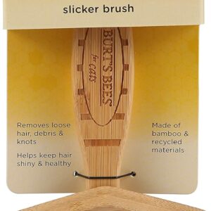 Burt's Bees for Pets Cat Slicker Brush | Cat Brush Removes Loose Fur and Prevents Matting | Slicker Brush for Cats | Cat Brushes for Grooming to Keep A Smooth Coat | Ideal for Daily Grooming