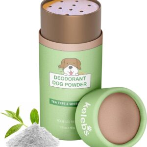 Dog Dry Shampoo Deodorant Powder Anti Itching & Fleas Smelly Dogs For Hair Skin Ear Paw & Baby Dogs Anti Licking Antifungal Yeast Infections Tea Tree Oil Talc Free With Organic White Clay No Plastic