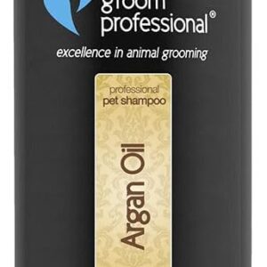 GROOM PROFESSIONAL Argan Oil Dog Shampoo - Revitalising Shampoo for Dogs - Dog Shampoo for Damaged Coats - Dog Shampoo for Dry Itchy Skin - Perfect for Dry & Damaged Coats, 1 Litre