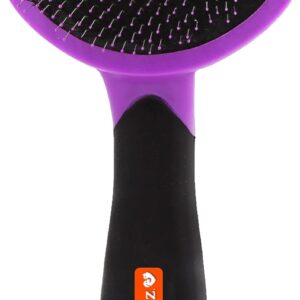 HARTZ, Groomer's Best Small Slicker Brush for Cats and Small Dogs, Black/Violet, 1 Count