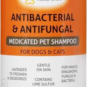 Healthy Paw Life Lime Sulfur Pet Shampoo - Pet Care and Veterinary Solution for Itchy and Dry Skin - Safe for Dog, Cat, Puppy, Kitten, Horse