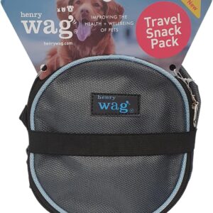 Henry Wag Snack Pack Travel Food Bag - Vital Accessories during Dog Days Out - Detachable Shoulder Strap & Magnetic Closure - Spacious Storage (14cm x 18cm x 6cm)