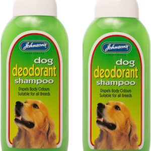 LEEWAY WOODWORK JOHNSONS DOG DEODORANT SHAMPOO 400ML FOR DOGS (2 BOTTLES)