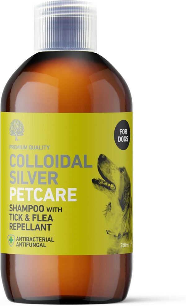 Nature's Greatest Secret Antibacterial Colloidal Silver Petcare Dog Shampoo - Now With Tick & Flea Repellent 250ml