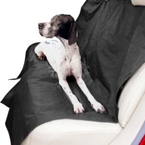 PawPride Luxury Dog Car Seat Cover Mat - Waterproof, Scratch Proof, Non Slip with Seat Anchors, Travel Car Accessory for your Puppy, Cat or Kids! Strong Car Seat Protector and Machine Washable