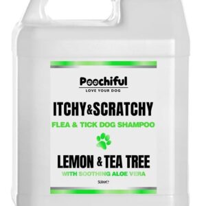 Poochiful 5 Litre Itchy & Scratchy Dog Shampoo for Sensitive Skin. Dog Shampoo From 8 Weeks Old, Professional Grooming Products for Dogs, Flea & Tick Shampoo for Sensitive, Itchy & Dry Skin