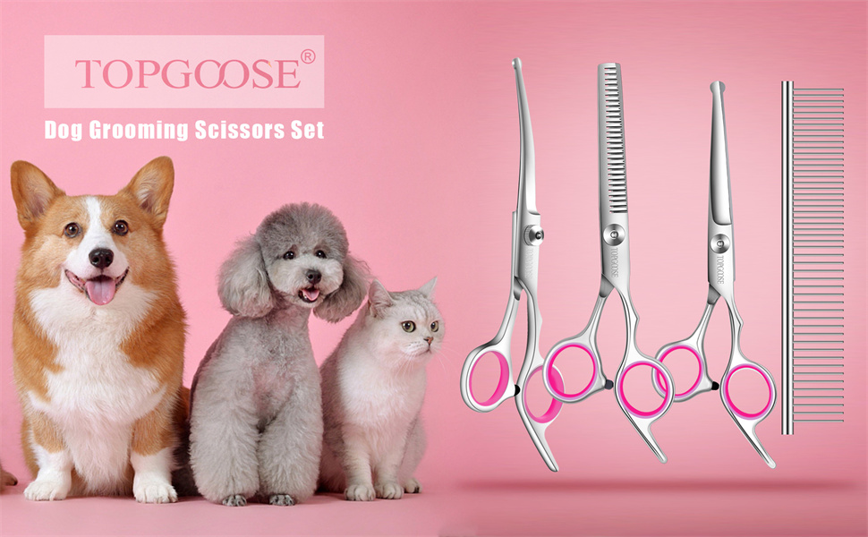 dog grooming scissors kit -11