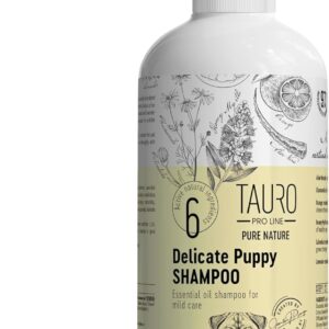 Tauro ProLine Pure Nature Delicate Puppy Sulfate Parabens SLS Free Natural Composition Gentle Puppy Shampoo With Essential Oils Suitable For Cats and Dogs