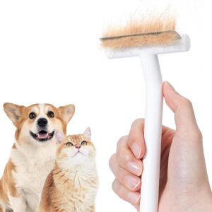 aumuca Cat Brush for Short Haired Cats Dogs, Deshedding Brush for Dogs and Cats Dog Brush with One-Piece Construction Cat comb for Shedding, Removing Loose Hair, Grooming