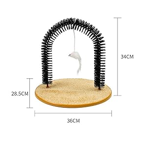 Scratcher Hair Trimming Brush Pet Grooming Play Catnip No More Hair Balls And Shedding